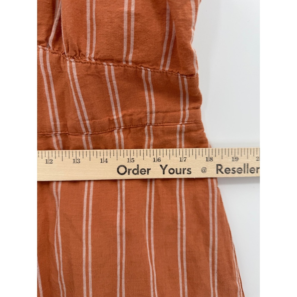 Pact Rust Orange Striped Midi Dress - Picture 9 of 10
